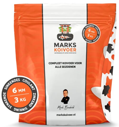 Marks koifoder 6 mm synkende i 3 kg pose.