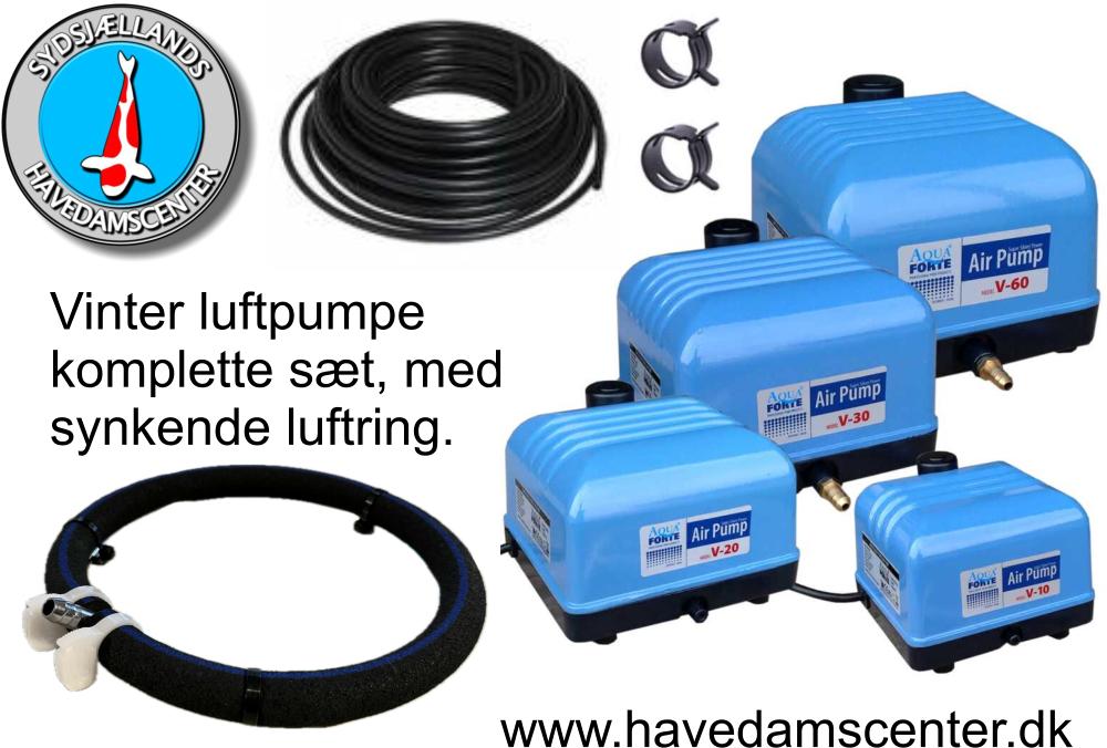 Luftpumpesæt v-serien Aquaforte kompletvLuftpumpe sæt V-serien.