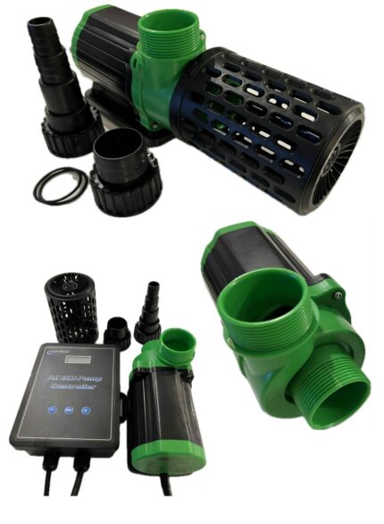 Justerbar pumpe til mindre damme