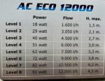 Aquatech AC ECO 12.000 justerbar pumpe - 2 års garanti - Billede 2