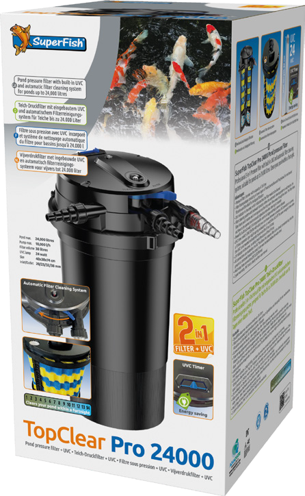 TopClear Pro 24.000 med UV-C 24 watt